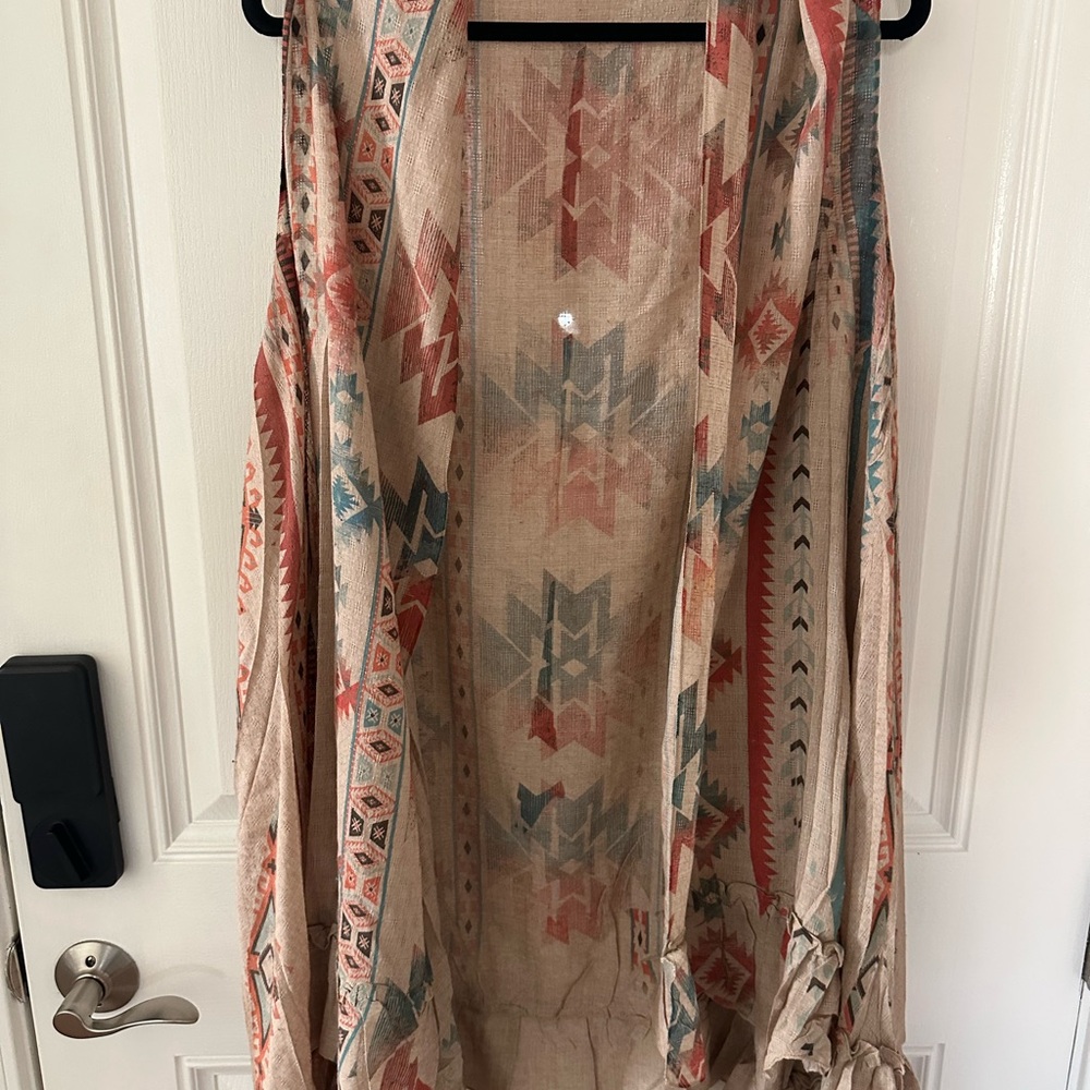 Tribal Print Sleeveless Tunic